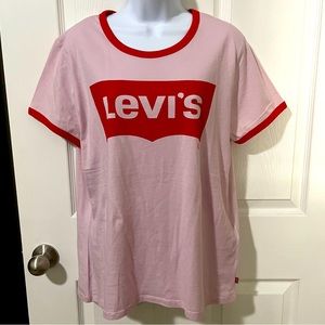 Levi's Pink Ringer Tee